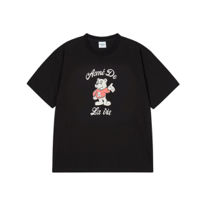 AC BEAR WELCOME SHORT SLEEVE T-SHIRT BLACK