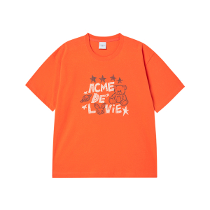 UNIVERSE DRAWING SHORT SLEEVE T-SHIRT ORANGE