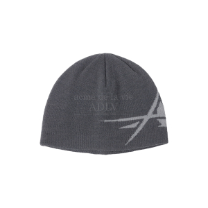 ONE POINT ARTWORK BEANIE CHARCOAL