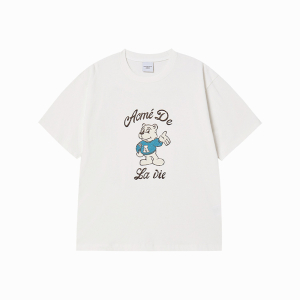 AC BEAR WELCOME SHORT SLEEVE T-SHIRT CREAM