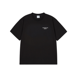 BORDER LINE BASIC LOGO SHORT SLEEVE T-SHIRT BLACK